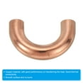 thumbnail image 4 of Uxcell 3/8" OD 25x41mm Elbow Copper Pipe Fitting, 3Pcs 180 Degree Bend Welding Sweat Solder Connection for HVAC Air Conditioner Plumbing, 4 of 6