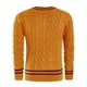 thumbnail image 3 of Suéter de Cuello en V para Hombre, Informal, de Punto , Ajustado, de Larga, para Otoño e Invierno. Amarillo M, 3 of 5