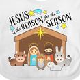 thumbnail image 4 of Inktastic Jesus is the Reason for the Season Christmas Nativity Boys or Girls Baby Bib, 4 of 4