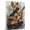 Airedale Terrier, variant on Afghan Hound Dog Canvas Guitar Stretched Canvas Size 8x12 – Funny Afghan Hound Dog Canvas Wall Decor, Funny Dog Wall Art for Guitar Room