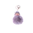 thumbnail image 3 of Sleep Baby Doll Ball Pompom Pendant Key Chain Keychain Car Bag Keyring Toy (Light Grey), 3 of 7