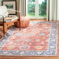 thumbnail image 2 of SAFAVIEH Saffron Wallace Distressed Area Rug, Rust/Navy, 5' x 8', 2 of 9