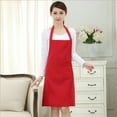 thumbnail image 4 of Zootealy Apron Pure Color Kitchen Apron Big Pocket Adult Apron Kitchen Accessories 1pcs, 4 of 8
