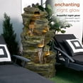 thumbnail image 6 of Alpine Corporation Cascading Rock Fountain with LED Light, 6 of 12