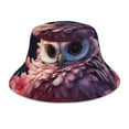 thumbnail image 1 of Fotbe Cute Flower Owl Sombrero Tipo Pescador con Estampado – Sombrero de Sol de Algodón de Moda para Playa, Golf, Pesca, 1 of 6