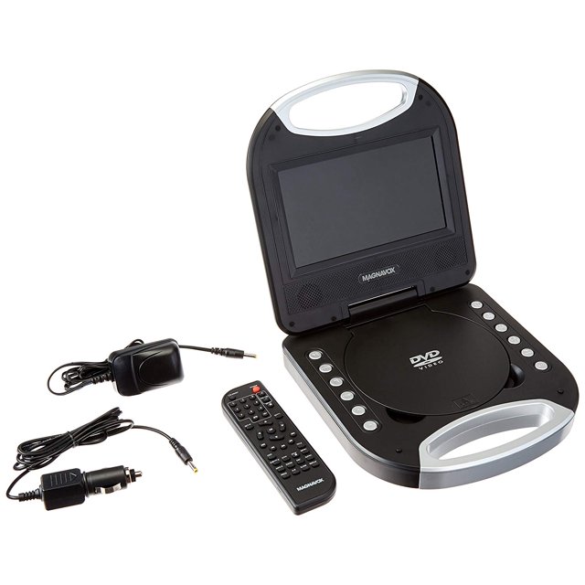 Refurbished Magnavox MTFT750BK Black 7 Inch Portable DVD Player With