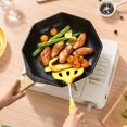 thumbnail image 4 of Koszal Colander Spoon Pacifier Grade Heat Resistant Silicone Long Handle Soup Rice Spaghetti Spatula Slotted Ladle for Restaurant, 4 of 7