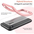 thumbnail image 3 of Étui pour iPhone X/TP, Étui Mate Translucide avec Bords Rouges Souples, Protection Antichoc et Anti-Chute Conçue pour iPhone X/TP, 3 of 8