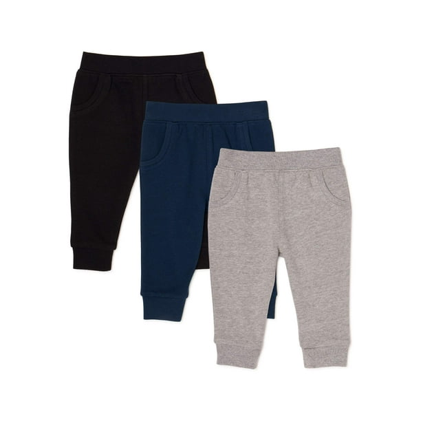 Garanimals - Garanimals Baby Boy French Terry Joggers, 3-Pack - Walmart.com - Walmart.com