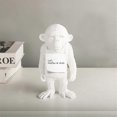 thumbnail image 4 of Animal Art Sculpture Desktop Statue & Sticky Note Memo Board - Stylish Black Decor for Home Office Organization, 4 of 5