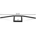 thumbnail image 3 of Krator Motorcycle Handlebar 7/8" Black Box Window Attack Style Compatible with Harley Davidson Dyna Glide Fat Bob Street Bob, 3 of 6