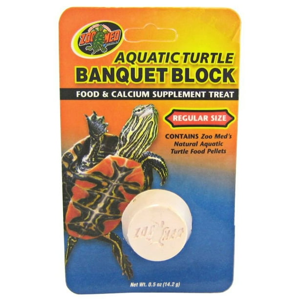 Regular 12 count Zoo Med Aquatic Turtle Banquet Block Food and