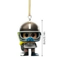 thumbnail image 3 of 2D Design Super Wrist Style Rugby Player Acrylic Statue Keychain - A Collectible Sports Souvenir for Fans, 3 of 5
