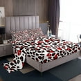 thumbnail image 1 of Erosebridal Kawaii Ladybug Sheet Set Full, Cheetah Print Bedding Sets Full Size, Leopard Animal Decor 4pcs, 1 of 7
