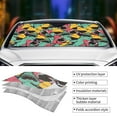 thumbnail image 3 of Yiaed Angry Shark Pattern Print Car Windshield Sunshade Front Auto Car Front Window Sun Shade Foldable Sun Visor Shield Cover Auto Accessories for Sedan SUV Truck-Small, 3 of 5