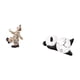 thumbnail image 5 of Figuras de payasos,Estatua de payaso,escultura,adorno de mesa,Colección de estatuillas de payasos adorables,Reloj de pared,Reloj de pared de panda,decoración para el hogar,lindo y creativo., 5 of 8