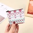 thumbnail image 2 of Monedero pequeño para mujer de 4 piezas, mini cartera, bolsa de tela con cremallera, mini monedero para mujer, regalo para niños Rojo Verde, 2 of 5