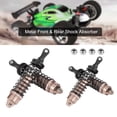 thumbnail image 4 of Amortiguadores delanteros y traseros de 2 pares de color titanio para Traxxas Slash 4x4 SLA014/SLA015 a escala 1/10, 4 of 8