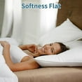 thumbnail image 5 of Pillowing Size Set of 2 Pack Extra Flat Thin Soft Support Hypoallergenic Down Altative Bed Pillow for Back, Stomach or Side S pers,20x36in, 5 of 6