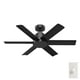 thumbnail image 1 of Ventilador de techo Hunter Kennicott, 44 pulgadas, negro, 6 aspas, control de pared, 1 of 9