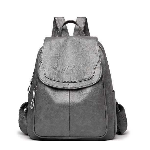 Mochila de diseñador de cuero suave para Mujer, bolso trasero de alta calidad, a la moda, de viaje, 2023 Fivean unisex