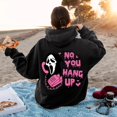 thumbnail image 3 of Sudadera de cuello redondo Scream No You Hang Up, sudaderas con capucha de la cara de los fantasmas, Sudadera con capucha de la película Scream, jersey de Halloween, 3 of 4