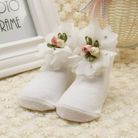 

Baby Girls Kids Princess Sock Lace Ruffle Frilly Trim Cotton Ankle Socks 0-6 Months