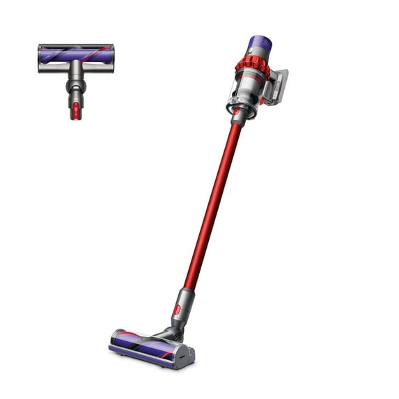 Restored Premium Dyson V10 Motorhead Cordfree Vacuum Cleaner | Red (Refurbished)