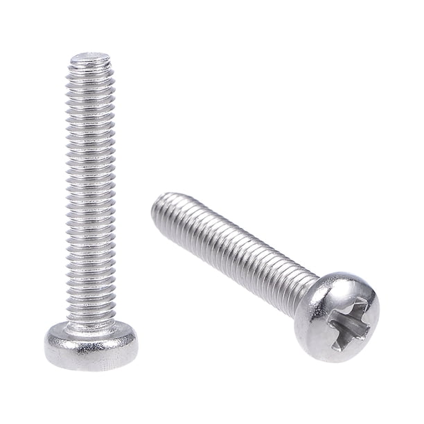 Tornillos de máquina M3x16mm Unique Bargains, tornillos de cabeza Phillips en pan, sujetadores, pernos, 100 piezas