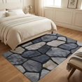 thumbnail image 4 of Area Rugs 4'x6'. Natural Stone Carpet Runner Indoor Outdoor Rugs Home Decor Aesthetic, Farmhouse Rustic Geometric Wall Non Slip Mats Washable Accent Rug for Living Room Bedroom, 4 of 8