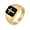 gold, variant on Men's Stainless Steel Enamel High Polished Cross Prayer Lucky Ring Gold Size 8