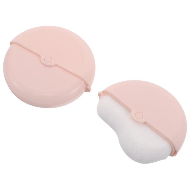 ADDHAT 2Ud Brochas De Fundación Para Maquillaje Con Tapa Y Delicadas
