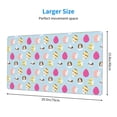 thumbnail image 2 of Naloa Happy Easter Gaming Mouse Pad Large Mouse Mat Long Extended Desk Pad Non-Slip Rubber Mice Pads Stitched Edges Thin Pad (16x29.5 Inch), 2 of 8