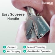 Swissklip Nose Hair Trimmer for Men I Manual Nose Hair Trimmer for Women I Stainless Steel Nose Hair Remover for Men & Women I Easy to Use Ear Hair Trimmer I Keep Your Nose Neat and Clean! (1)