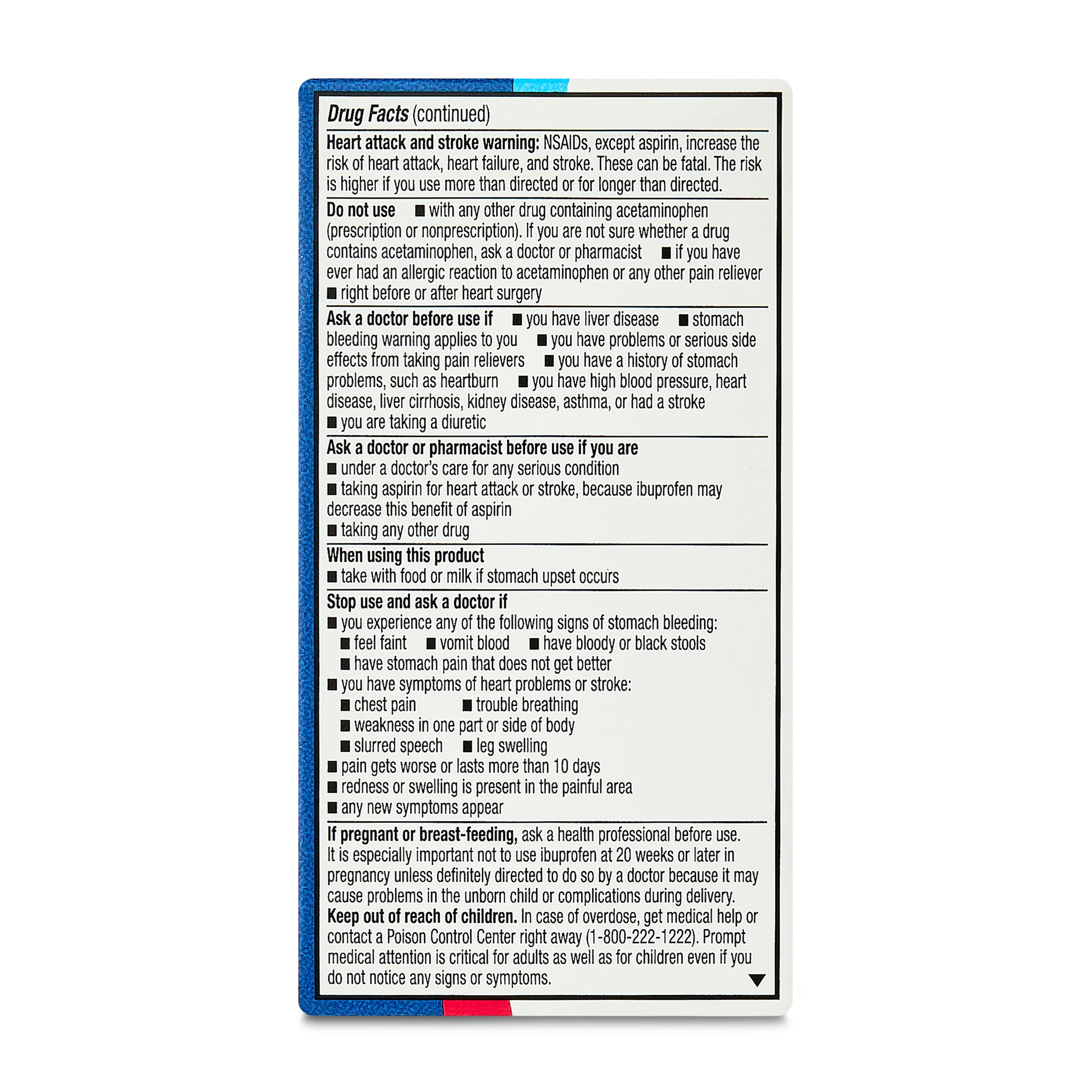 Equate Gluten-Free Acetaminophen Ibuprofen (Nsaid) Tablets for Body Aches & Pains with® Pain Reliever Caplets, 250 mg, 125 mg