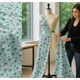 thumbnail image 5 of Soimoi Cotton Cambric Fabric Floral & Frog Cartoon Printed Craft Fabric by The Yard 56 Inch Wide, 5 of 7