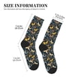 thumbnail image 3 of Pofeuu Flowers Butterfly Print Crew Socks, Adult Running Hiking Socks for Youth and Adult, 3 of 7