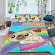 thumbnail image 2 of Chip y Potato Conjunto de sábanas temático, trío de piezas, cómodo y amigable con la piel, diseño único, regalo de decoración para el hogar para familiares, amigos y fans,173cm *218cm, 2 of 6