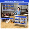 thumbnail image 3 of QinaQin Caja nido para gallinas de 6, 8 o 10 compartimentos con patas de soporte, diseño fácil de limpiar e instalar para proteger huevos, 3 of 7