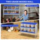 thumbnail image 3 of QinaQin Caja nido para gallinas de 6, 8 o 10 compartimentos con patas de soporte, diseño fácil de limpiar e instalar para proteger huevos, 3 of 7