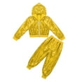 thumbnail image 5 of LIJCC Toddler Girls' Performance Costume Sequin Hip Hop Jazz Street Dance Outfits Long Sleeve Suits Breathable Pullover and Pants Set Sports Tracksuit Fall Sets, 5 of 8