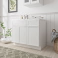 thumbnail image 2 of 39" Freestanding Bathroom Vanity Cabinet without Top in White, 2 of 6