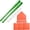 2 Bats + 6 Balls + Orange Bases, Green, variant on Plastic Baseball Set with Two Bats, 6 Balls and Throwdown Bases (2 Bats + 6 Balls + Orange Bases, Red)