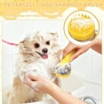 thumbnail image 4 of Uxcell Pet Bath Brush, Dog Shampoo Brush New 2 in 1 Grooming Massage Scrubber Bubble Maker with Ring Built-in Shampoo Dispenser(Coarse,Green), for Long Short Hair Cats Shower, 4 of 7