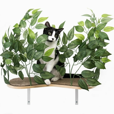 UPC: 0868922000245 | On2Pets Cat Shelves Wall-Mounted Cat Furniture for Climbing Playing and Relaxing Set of 2.