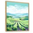 thumbnail image 2 of Designart "Scenic Vineyard Elegance III" Vineyard Floater Framed Wall Art Living Room, 2 of 5
