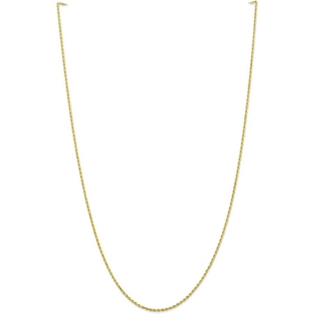 - 10k 1.5mm Handmade Diamond cut Rope Chain