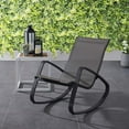 thumbnail image 4 of Modway Traveler Mesh Fabric & Aluminum Patio Rocker in Black, 4 of 7