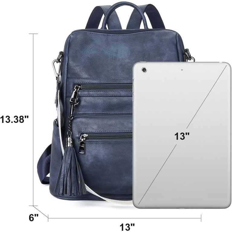 Womens Backpack Purse Vegan Leather Large Travel Backpack  display picture 1
