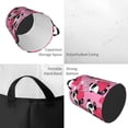 thumbnail image 2 of Balery Panda Heart Valentine Pink Cesta de ropa redonda con asas, impermeable, independiente, para ropa, juguetes, dormitorio y familia-Small, 2 of 6